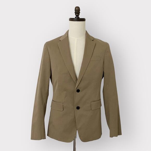 Banana Republic Slim Rapid Movement Suit Blazer Jacket Khaki - Picture 1 of 8